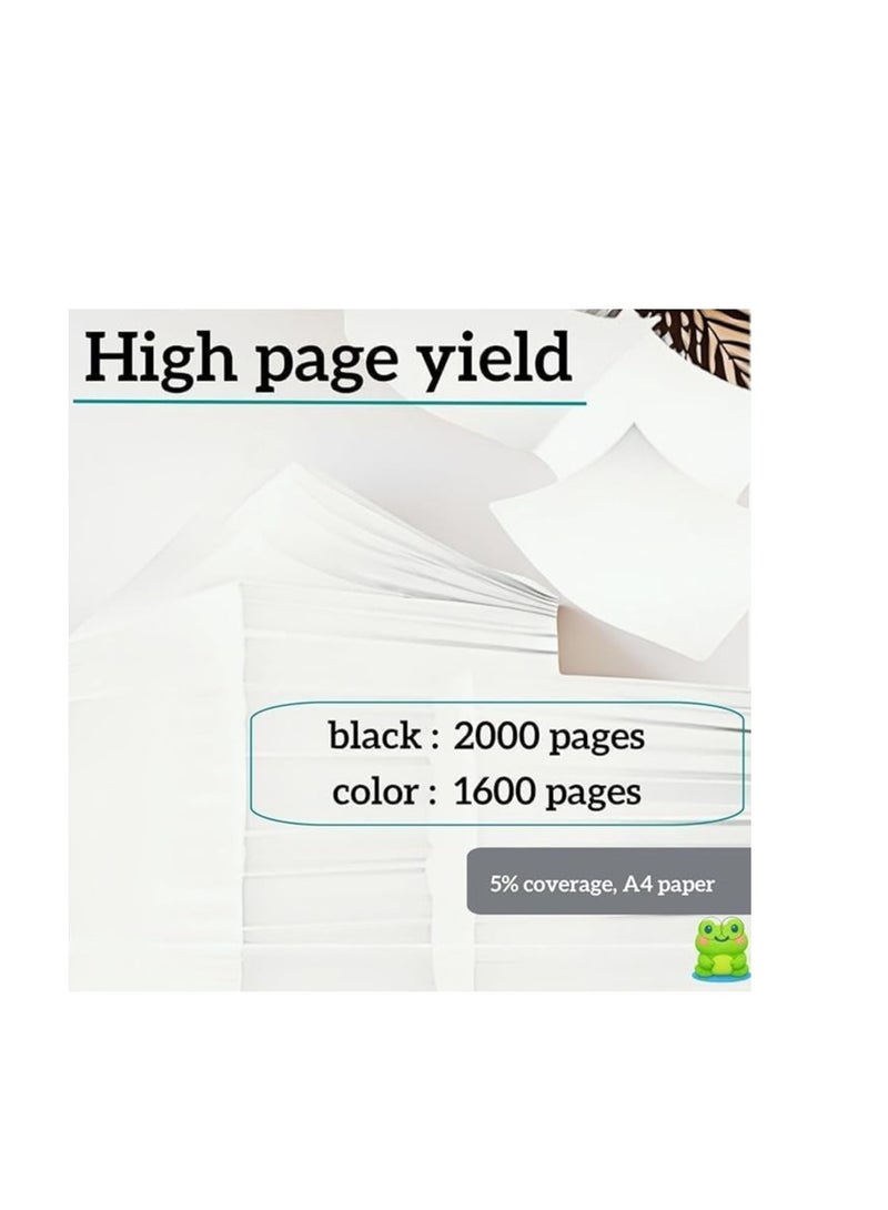 Terabyte Set of 4 963XL Black Cyan Magenta Yellow Compatible Ink Cartridges For HP OfficeJet Pro 9010 9010e 9012 9012e 9014 9014e 9015 9015e 9016 9019 9019e 9020 9022 9022e 9025 9025e Printers - Image 3